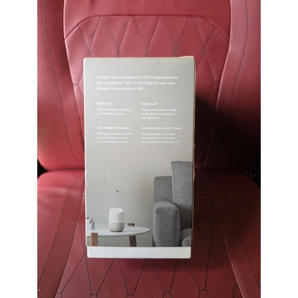 GOOGLE HOME VOICE ACTIVATED SPEAKER - IN BOX